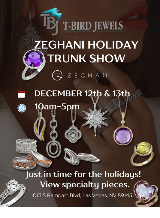 Join T-Bird Jewels for an Exclusive Zeghani Holiday Trunk Show!
