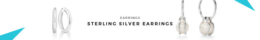 Luxury Sterling Silver Earrings In Designer Styles - Shop Now