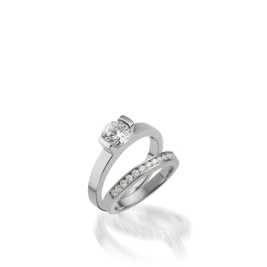 Delicia Solitaire White Gold Engagement Ring