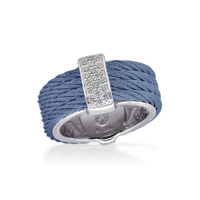 ALOR 18K/Stainless Steel Two-tone Diamond Ring  02-52-1415-11