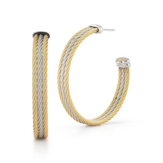 Alor Intersection 1.75" Hoop Earrings