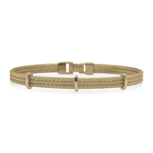 ALOR Men's Slim Triple Station Bracelet
