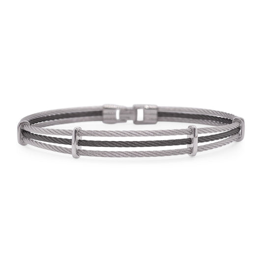 ALOR Men's 3-Row Open Bracelet