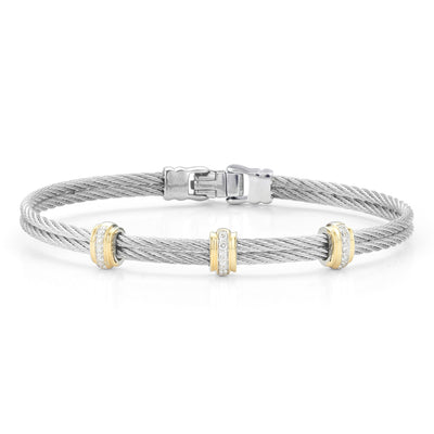 ALOR 18K White Diamond Bracelet  04-96-S037-11