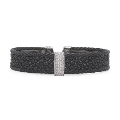 ALOR 18K White Diamond Bracelet  04-52-R651-11