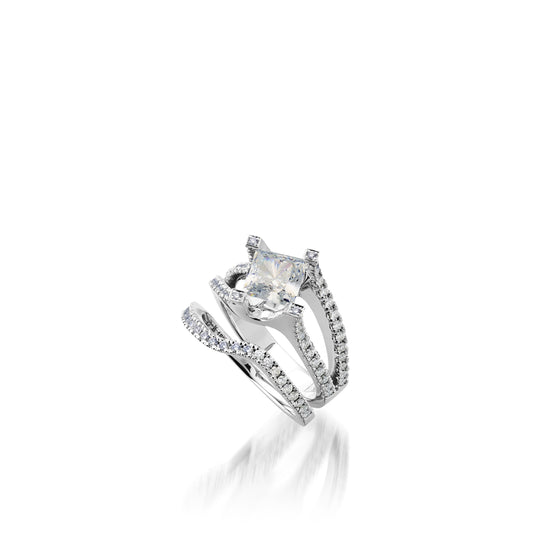 Rhapsody White Gold Engagement Ring