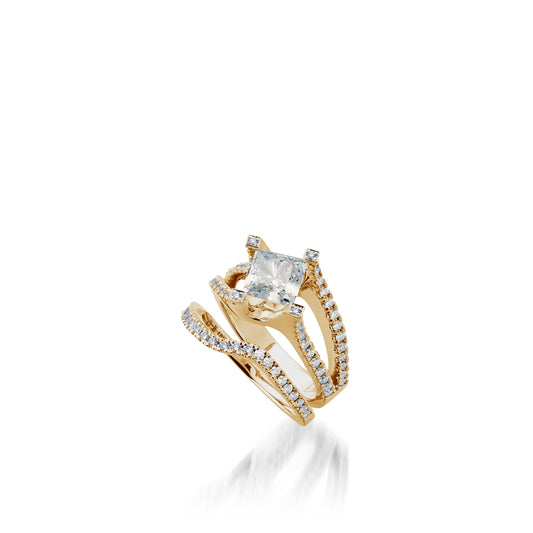 Rhapsody Yellow Gold Engagement Ring