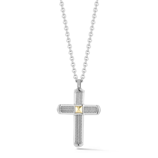ALOR Men's Cross Necklace