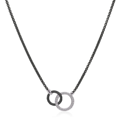 ALOR 14K/Stainless Steel Two-tone Diamond Necklace  08-52-1502-11