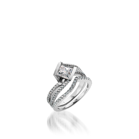 Mystere White Gold Engagement Ring