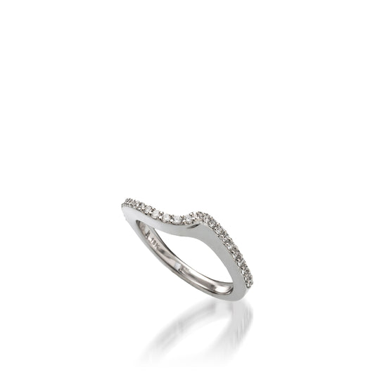 Aquarius Diamond Wedding Band