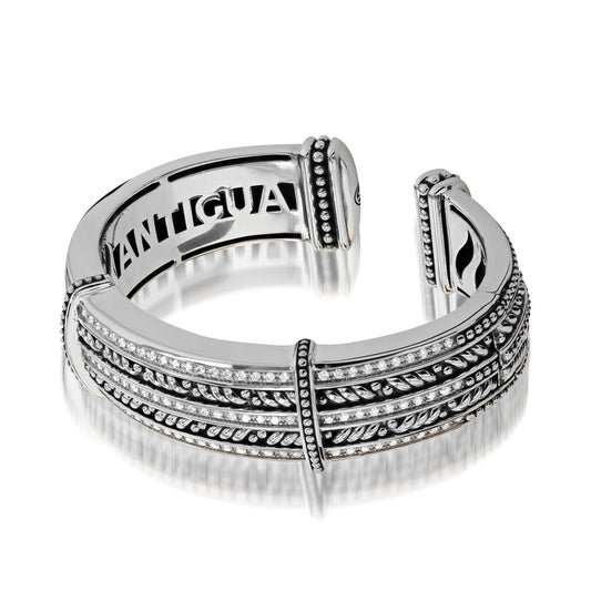 Apollo Five-Row Diamond Cuff Bracelet