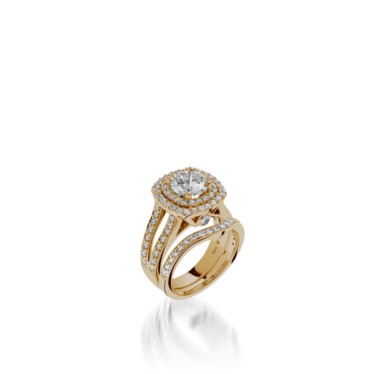 Cashmere Yellow Gold Engagement Ring
