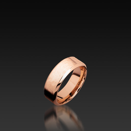 Rose Gold Bevel Band