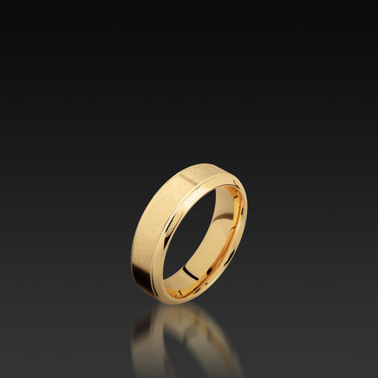 Yellow Gold Bevel Band