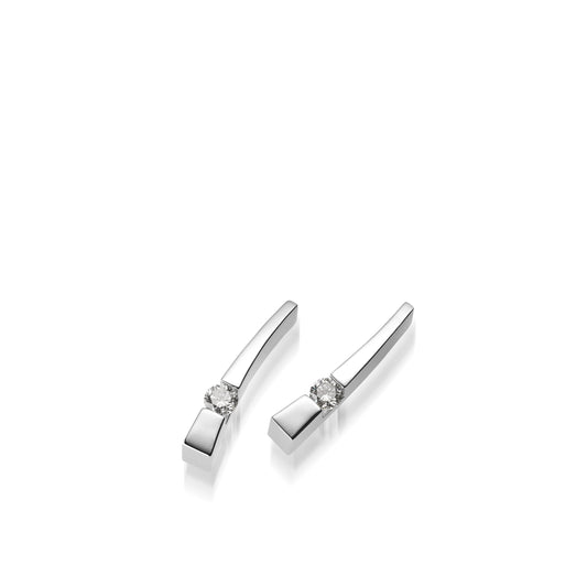 Polar Diamond Drop Earrings