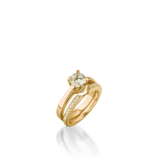 Tribute Yellow Gold Engagement Ring