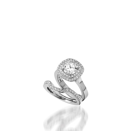 Chantilly White Gold Engagement Ring