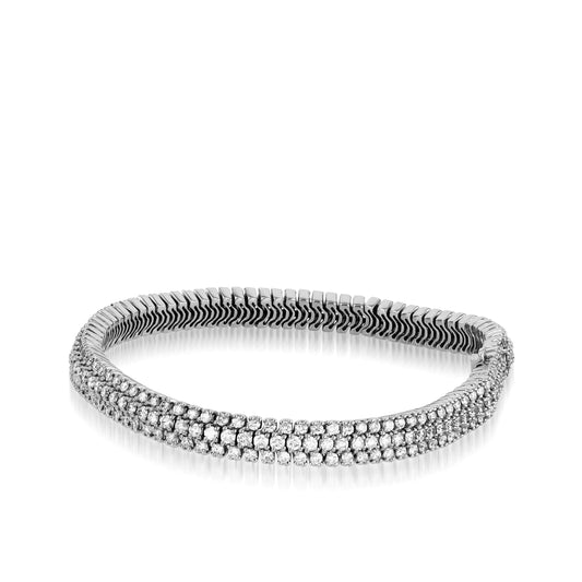 Monaco Three Row 4.00 Carat Tennis Bracelet