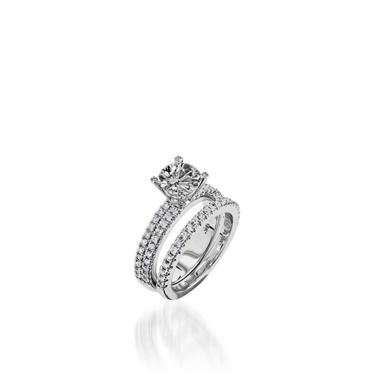 Dynasty White Gold Engagement Ring