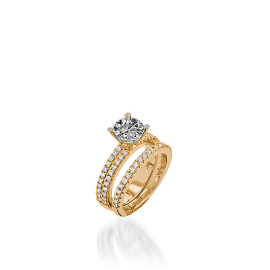 Dynasty Yellow Gold Engagement Ring