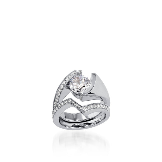 Embrace White Gold Engagement Ring
