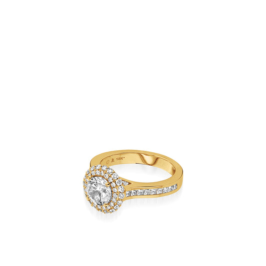 Royalty Yellow Gold Engagement Ring