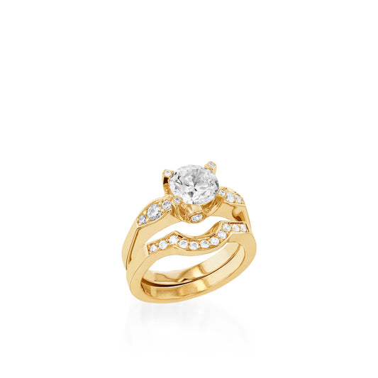 Capri Yellow Gold Engagement Ring