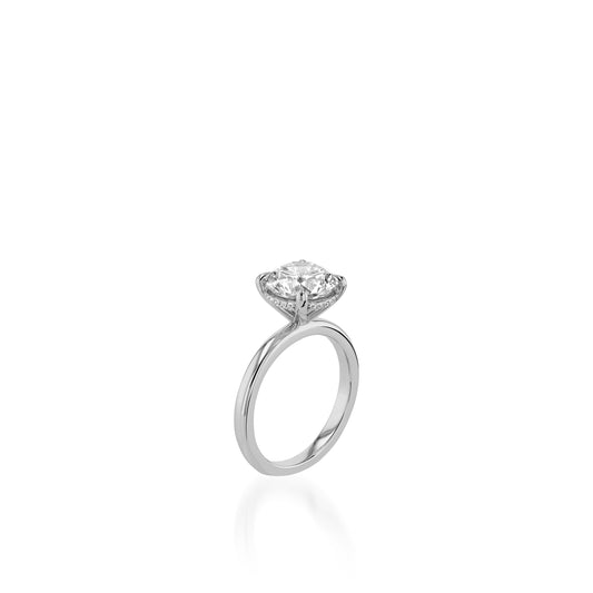 Duchess Solitaire White Gold Engagement Ring