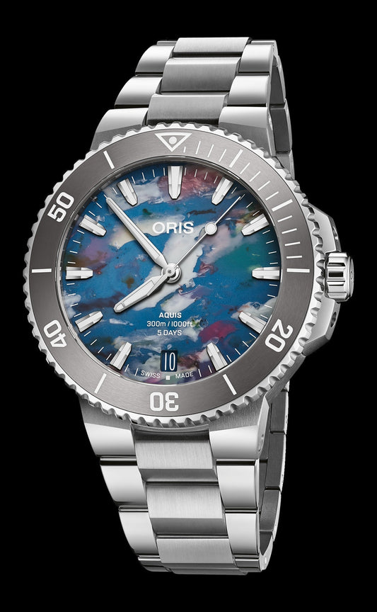 Oris Aquis Date Upcycle Calibre 400 Automatic Watch 01 400 7790 4150-07 8 23 02PEB