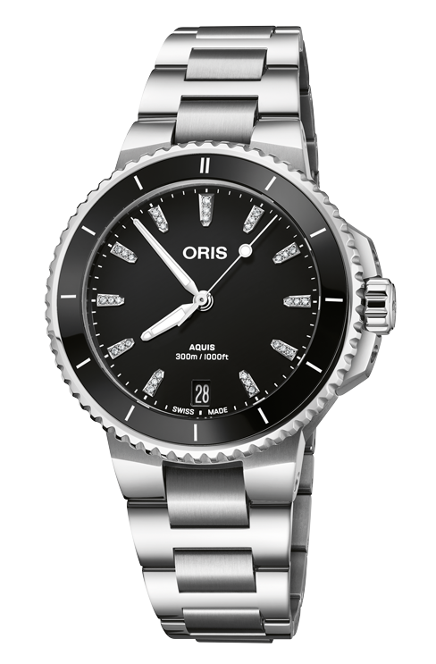 Oris Aquis Date Diamonds Automatic Watch 01 733 7792 4194-07 8 19 05P