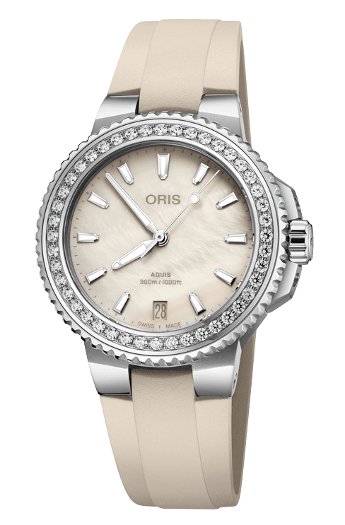 Oris Aquis Date Diamonds Automatic Watch 01 733 7792 4956-07 4 19 61FC
