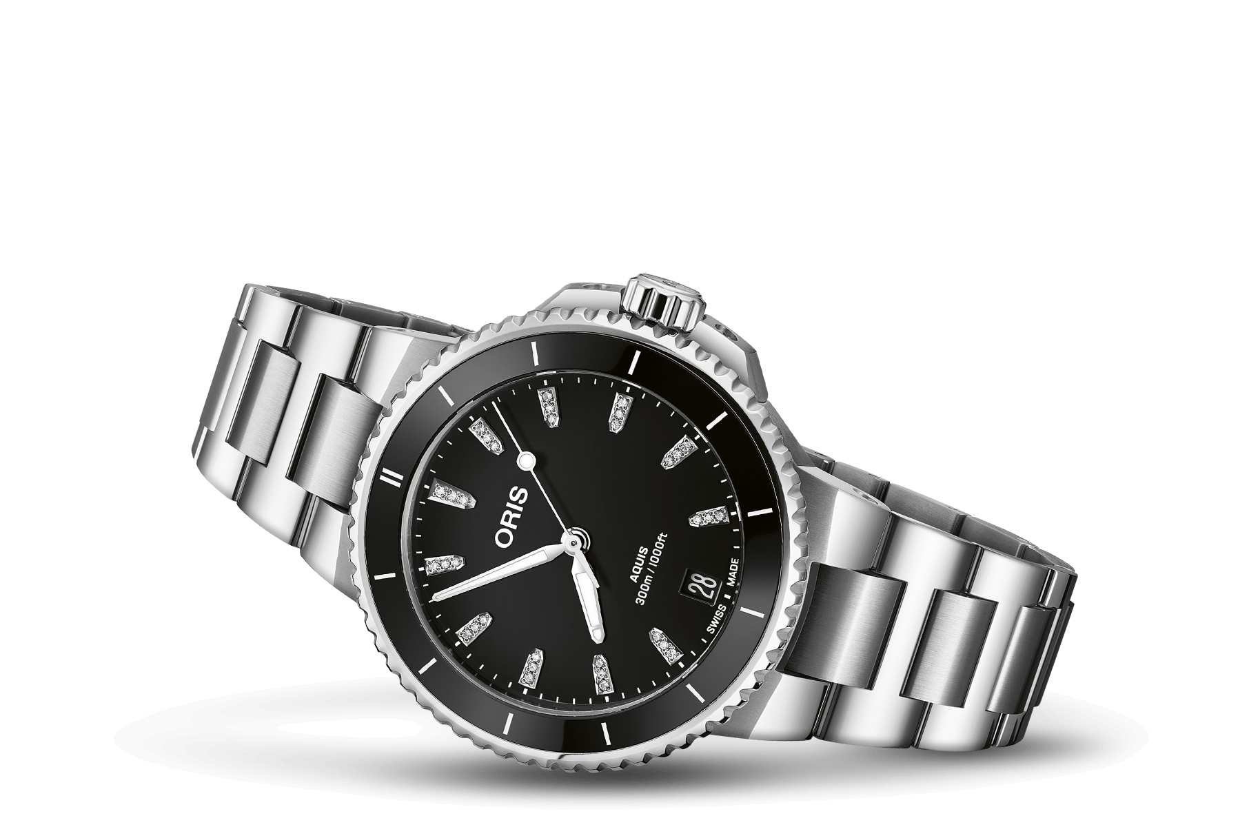 Oris Aquis Date Diamonds Automatic Watch 01 733 7792 4194-07 8 19 05P