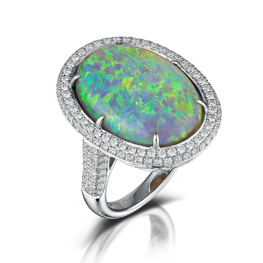 Philip Zahm 18kt white gold ring CR1418WOPL