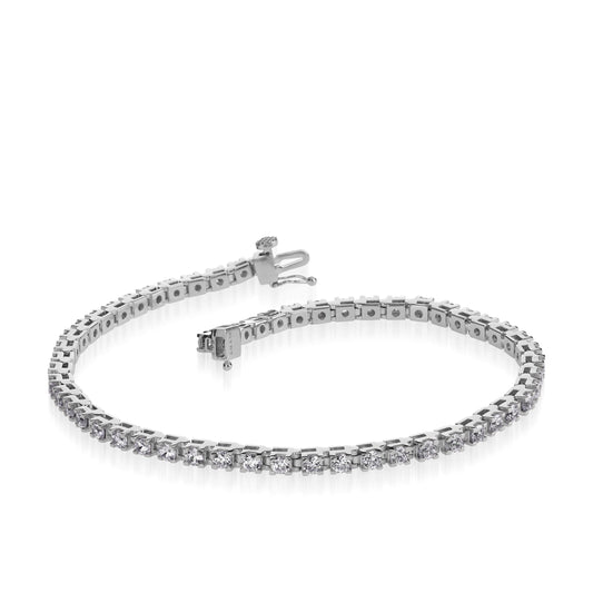 Natural Diamond Tennis Bracelet 1.00-5.00 Total Carat Weight