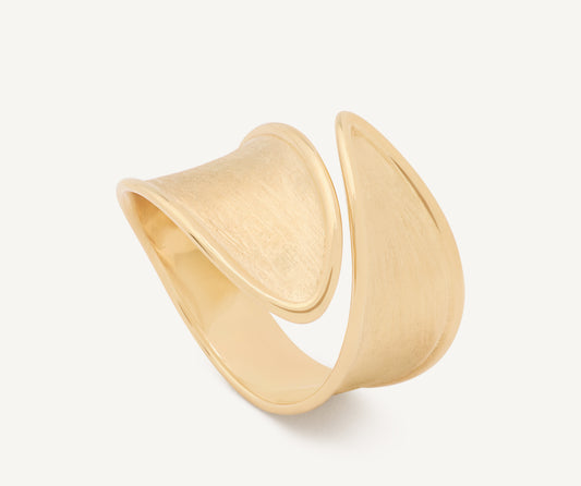 18kt yellow gold band ring, large