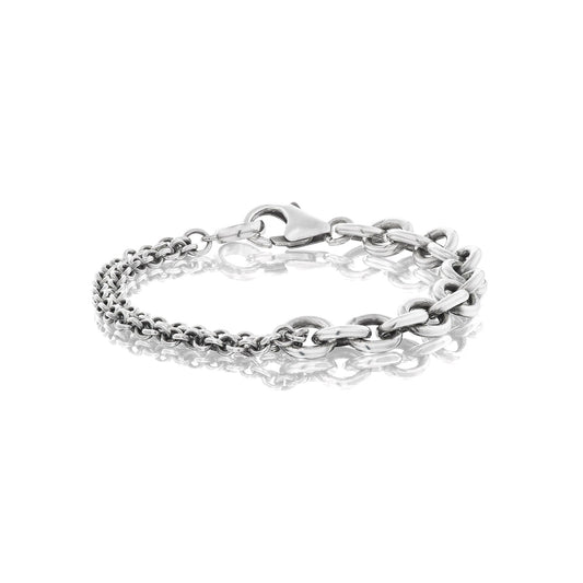 Double Cable Chain Bracelet