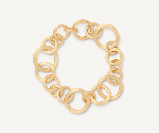 Yellow gold link bracelet