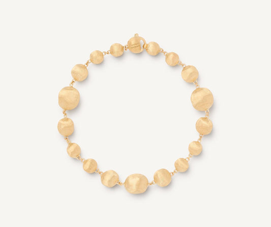 18kt yellow gold mixed bead bracelet