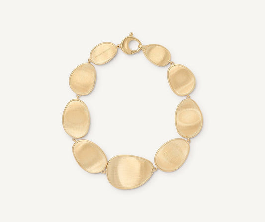 18kt yellow gold graduated thin bracelet