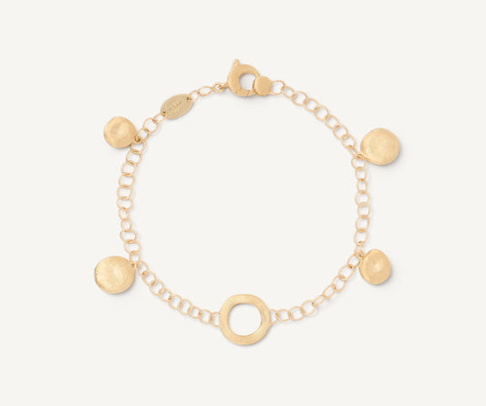 18kt yellow gold charm bracelet