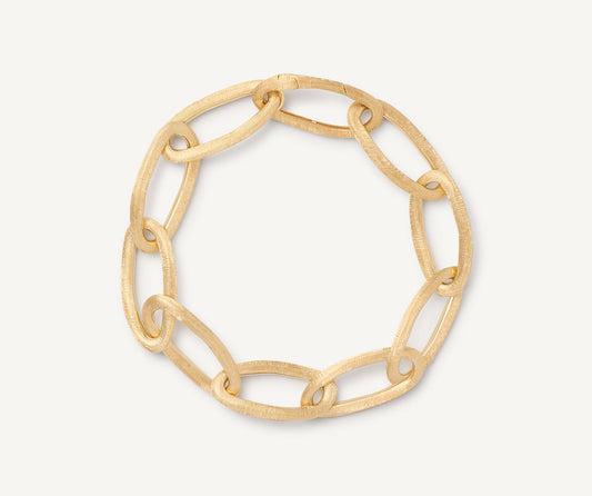 18kt yellow gold oval link bracelet