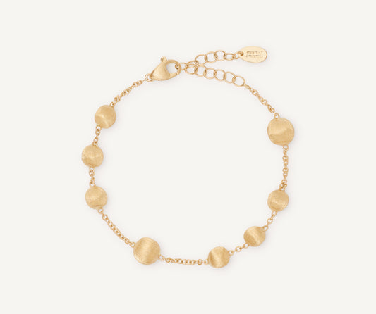18K Yellow Gold Small Bead Bracelet