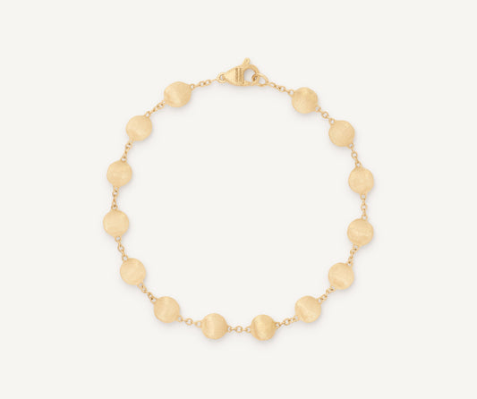 18K Yellow Gold Bead Bracelet