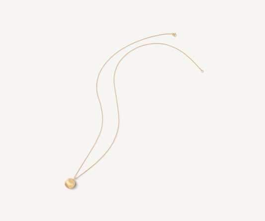 18kt yellow gold necklace with diamond pendant