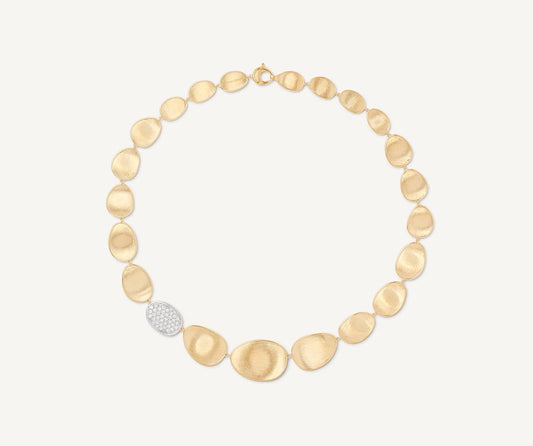 Gold diamond necklace