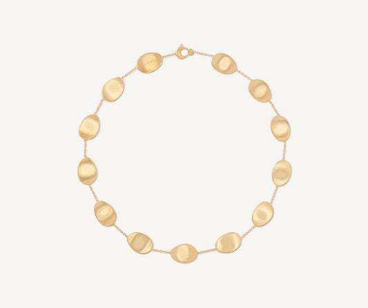 Gold light chain necklace