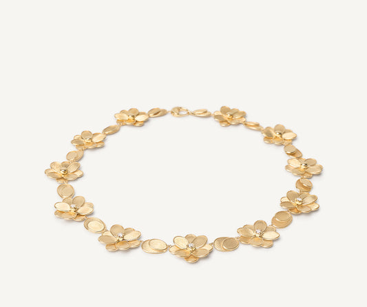 Gold diamond necklace