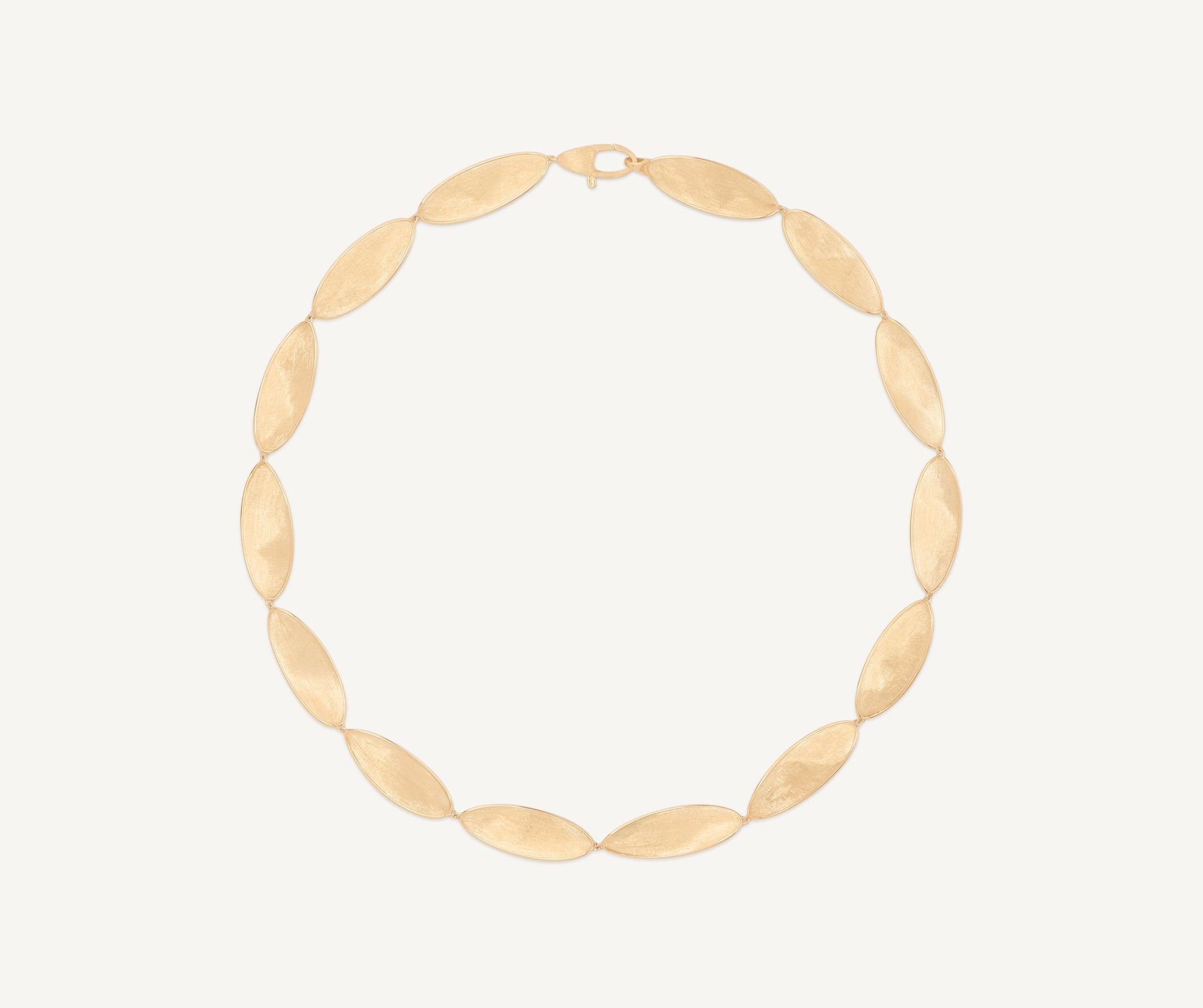 18kt yellow gold leaf necklace