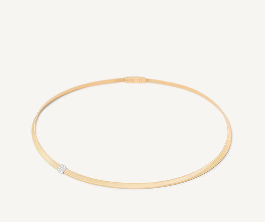 Gold diamond necklace